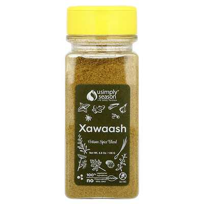 USimplySeason, Mezcla de especias artesanales, Xawaash`` 136 g (4,8 oz)