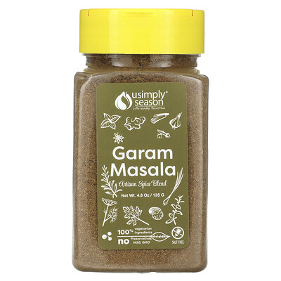 USimplySeason  Artisan Spice Blend  Garam Masala  4.8 oz (135 g)
