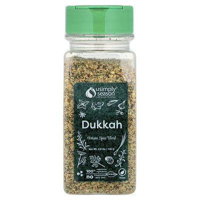 USimplySeason, Mezcla de especias artesanales, Dukkah, 136 g (4,8 oz)