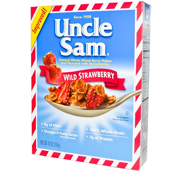U.S Mills, Uncle Sam Cereal, Toasted Whole Wheat Berry Flakes and