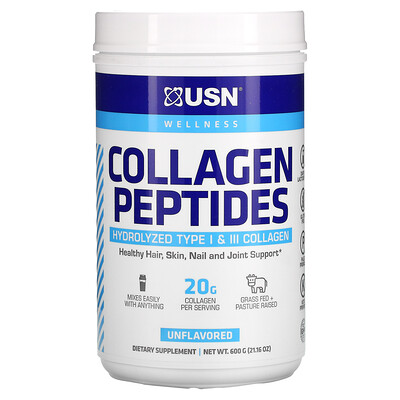 USN Collagen Peptides Unflavored 21.16 oz (600 g)