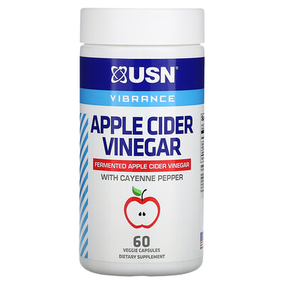 USN Apple Cider Vinegar with Cayenne Pepper 60 Veggie Capsules