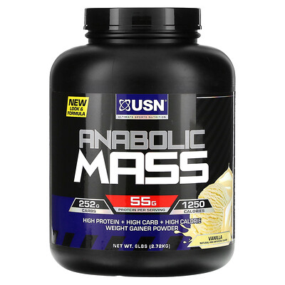 

USN Anabolic Mass ваниль 2 72 кг (6 фунтов)