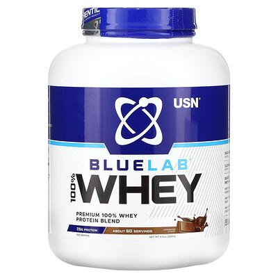 

USN, BLUELAB, 100% Whey, Chocolate, 4.5 lbs (2,041 g)