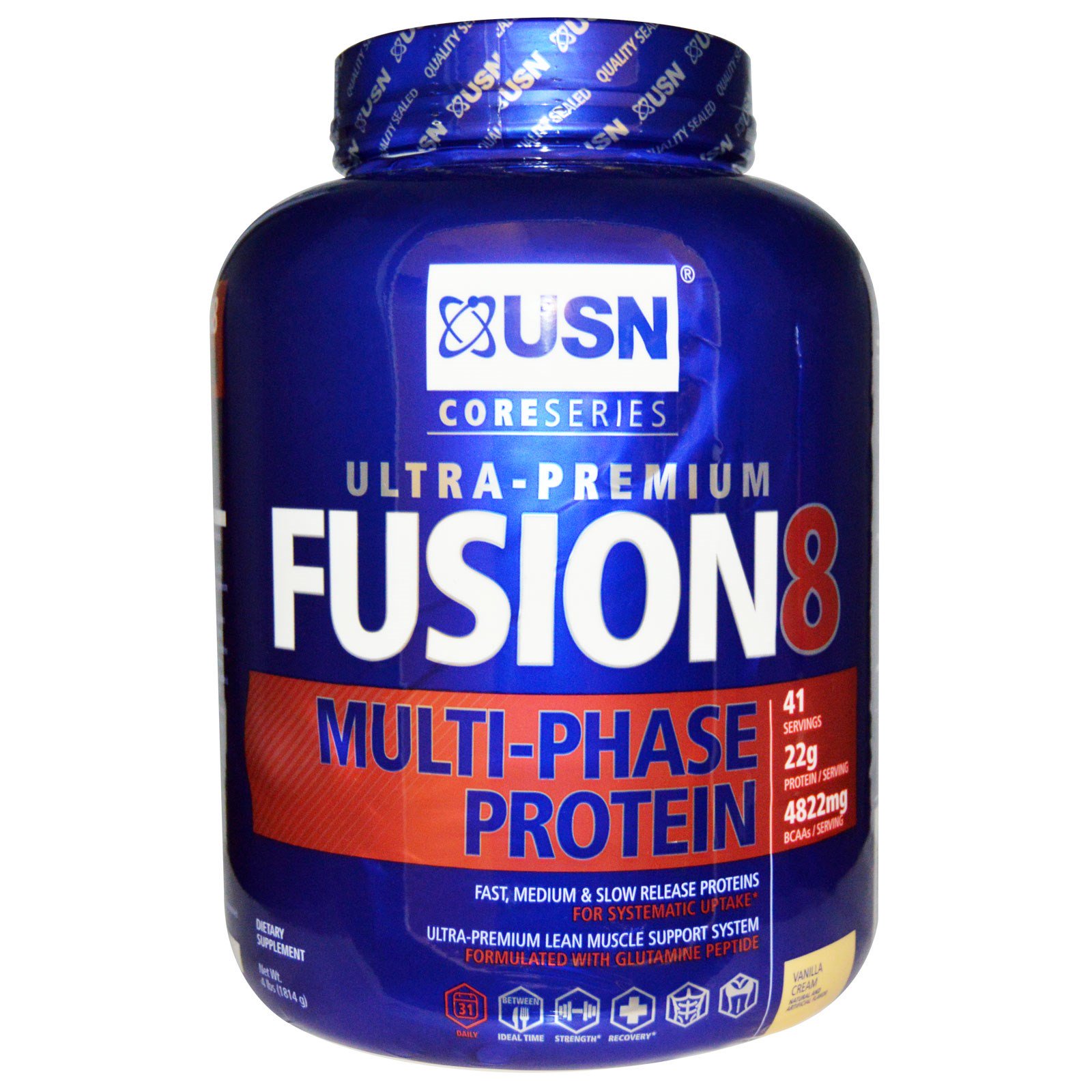 Usn Fusion 8 Multi Phase Protein Vanilla Cream 4 Lbs 1814 G Usn Fusion 8 Multi Phase Protein Vanilla Cream 4 Lbs 1814 G Discontinued Item