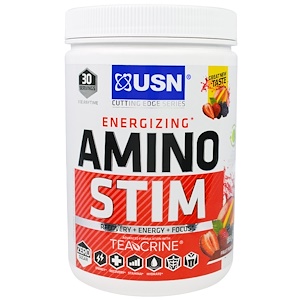 Отзывы о ЮСН, Energizing, Amino Stim, Fruit Punch, 11.64 oz (330 g)