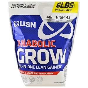 Отзывы о ЮСН, Anabolic Grow, Cookies & Cream, 6 lbs (2.73 kg)