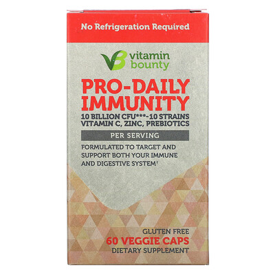 Vitamin Bounty Pro-Daily Immunity, 10 Billion CFU, 60 Veggie Caps