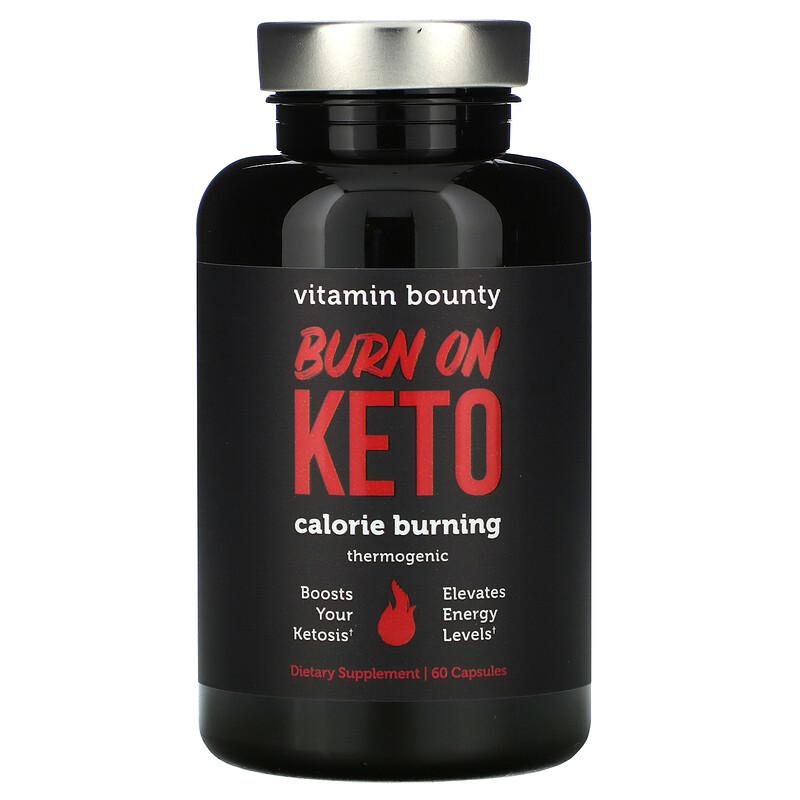 Vitamin Bounty, Burn On Keto, Calorie Burning Thermogenic, 60 Capsules ...