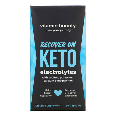 Vitamin Bounty Recover On Keto, Electrolytes, 60 Capsules