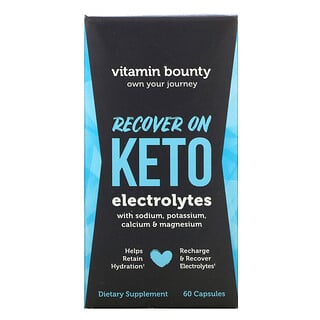 Vitamin Bounty, Recover On Keto，電解質，60 粒膠囊