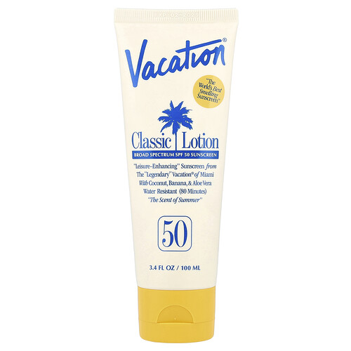 Vacation, Classic Lotion Sunscreen, SPF 50, 3.4 fl oz (100 ml)