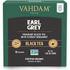 Vahdam Teas, Black Tea, Earl Grey with Citrusy Bergamot, 15 Tea Bags, 1.06 oz (30 g)