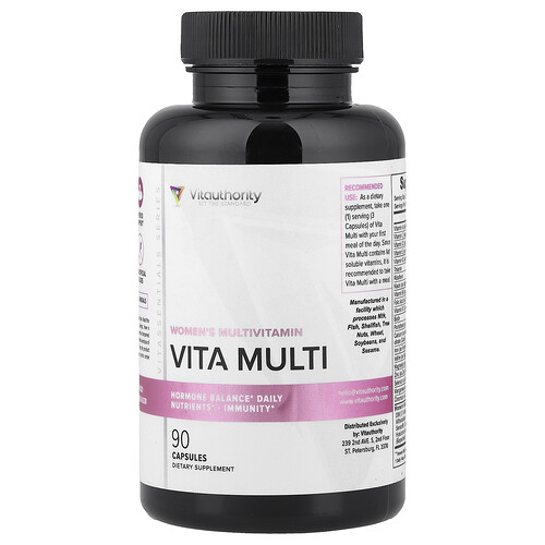 Vitauthority Vita Multi, Women's Multivitamin, 90 Vegetarian Capsules