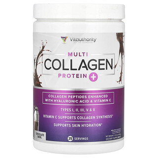 Vitauthority, Multi Collagen Protein, Chocolate Swirl, 316 g