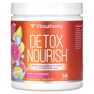 Vitauthority, Detox Nourish, Limonada Rosa, 310 g (10,9 oz)
