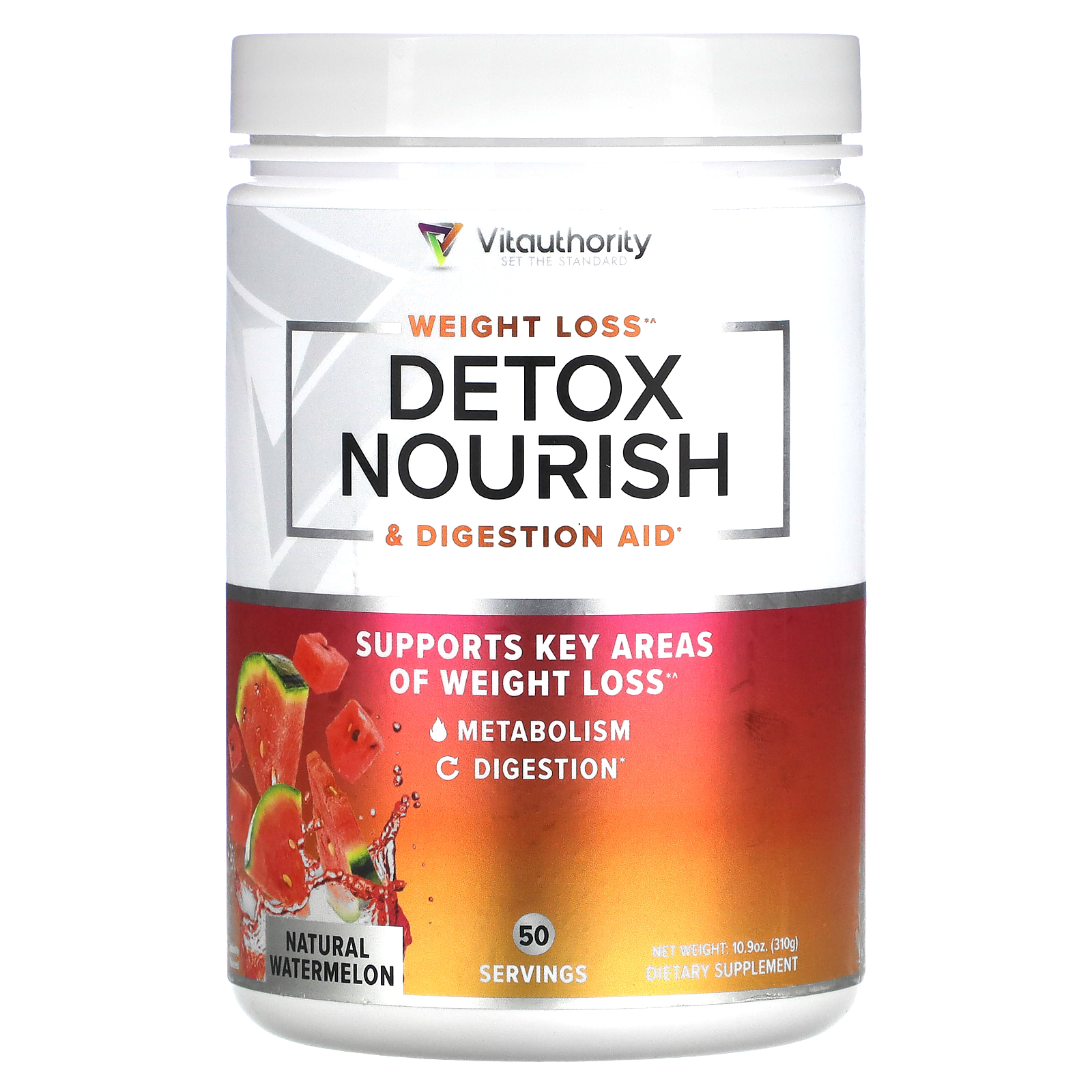 Vitauthority, Detox Nourish Weight Loss & Digestion Aid, Natural