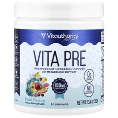 Active, Vita Pre, зволожувальний порошок перед тренуванням, фруктові суміші, 380 г
