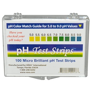 Купить Vaxa International, Тест-полоски для определения pH, 100 полосок  на IHerb