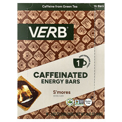 Caffeinated Energy Bars, S'mores, 16 Bars, 0.92 oz (26 g) Each