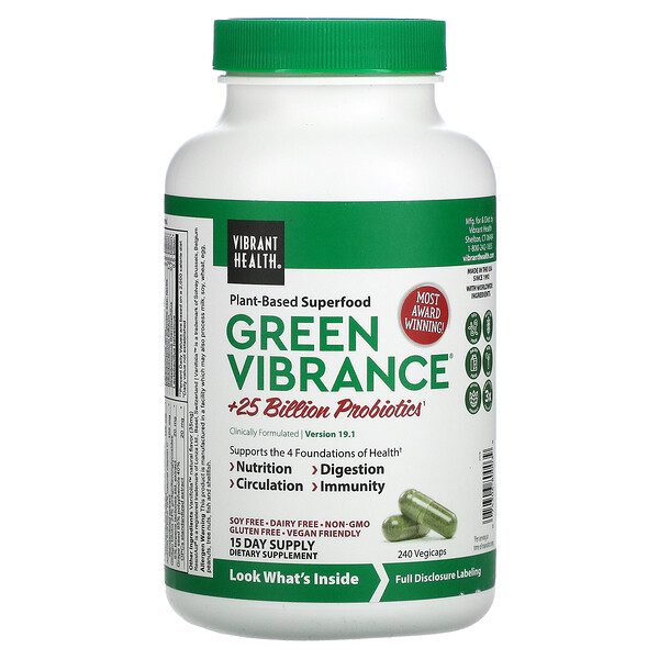 Green Vibrance, Version 19.1, 240 Vegicaps
