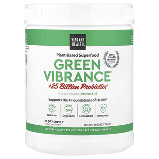 Vibrant Health, 绿色饱和，+250 亿益生菌，19.1 版本，23.83 盎司（675.6 克）