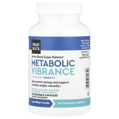 Product Image for Vibrant Health, Metabolic Vibrance , Version 2.1, 90 Vegetable Capsules