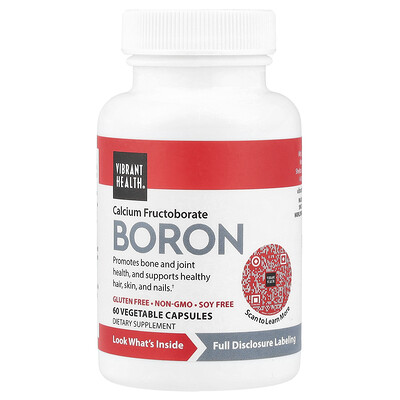 Vibrant Health  Boron  60 Vegetable Capsules