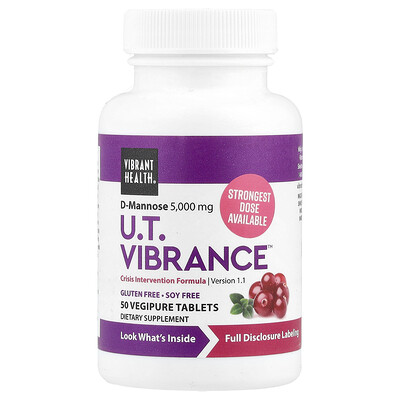 Vibrant Health, UT Intensidad, 50 comprimidos vegetales