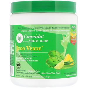 Отзывы о Вибрант Хэлт, Convida Jugo Verde, Greens Powder, Natural Pineapple-Lime Flavor, 6.2 oz (175.5 g)