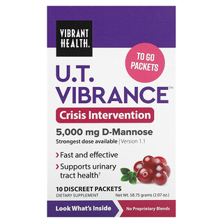 Vibrant Health, UT Vibrance, 10 diskrétnych vrecúšok, každé po 5,875 g