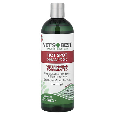 Vet's Best, Champú para puntos calientes, Para perros, 470 ml (16 oz. líq.)