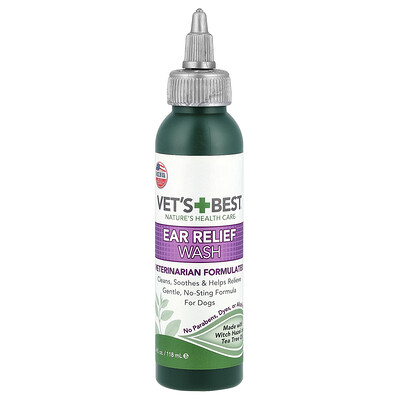 Vet's Best, Jabón líquido para aliviar los oídos, Para perros, 118 ml (4 oz. líq.)