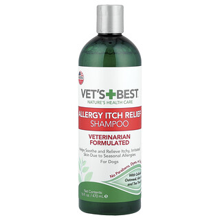 Vet's Best, Allergy Itch Relief Shampoo, For Dogs, 16 fl oz (470 ml)