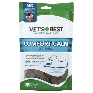 Vet's Best, Comfort Calm Soft Chews, weiche Kau-Snacks für Hunde, alle Größen, 30 weiche Kau-Snacks, 120 g (4,2 oz.)