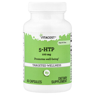 Vitacost, 5-HTP, 100 mg, 60 Cápsulas