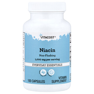 Vitacost, Niacin, Non-Flushing, 100 Capsules