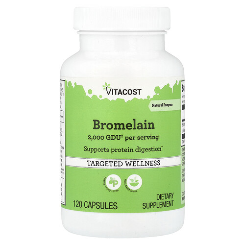Vitacost, Bromelain, 120 Capsules (416.5 mg per Capsule)