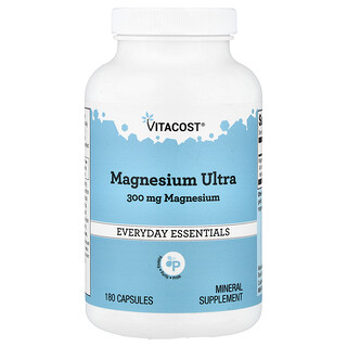 Vitacost, Magnesio ultra, 300 mg, 180 cápsulas
