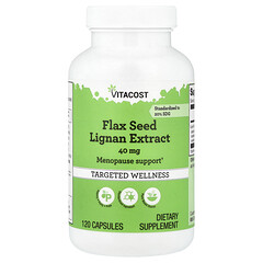 Flax Seed Lignan Extract, 40 mg, 120 Capsules