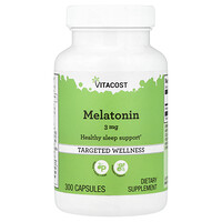 Vitacost, Melatonin, 3 mg, 300 Kapseln