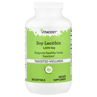 Vitacost, Lecitina de soya, 1200 mg, 300 cápsulas blandas