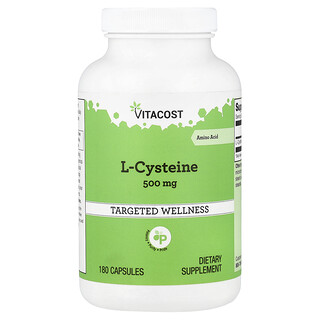 Vitacost, L-Cysteine, 500 mg, 180 Capsules