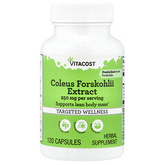 Coleus Forskohlii Extract, 250 mg , 120 Capsules (125 mg per Capsule)