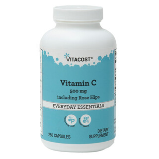 Vitacost‏, فيتامين جـ بما في ذلك ثمر الورد ، 250 كبسولة