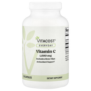 Vitacost, вітамін C для кожного дня, 1000 мг, 250 капсул