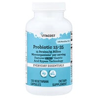 Vitacost, 益生菌 15-35 含 NutraFlora® 低聚果糖，120 粒素食膠囊