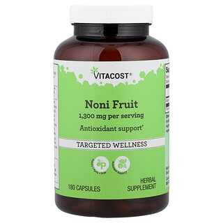 Vitacost, Fruto de noni, 180 cápsulas (650 mg por cápsula)