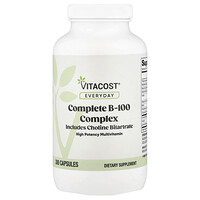 Vitacost, Täglich, kompletter B-100-Komplex, 300 Kapseln