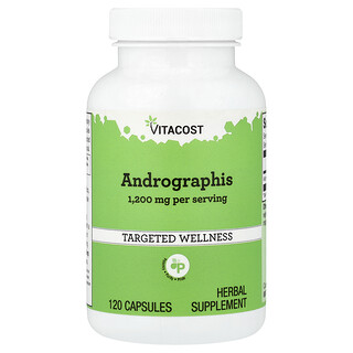Vitacost, Andrographis, 120 kapsula (600 mg po kapsuli)
